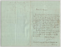 Aglaé de Corday - Lettre autographe signée à Mme la Marquise, 3 pages - 1855