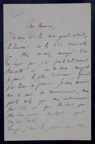 Gaston Albert Gohierre DE LONGCHAMPS - LETTRE AUTOGRAPHE SIGN&Eacute;E A LAISANT 1881. Gaston Albert Gohierre DE LONGCHAMPS