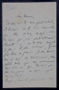 Gaston Albert Gohierre DE LONGCHAMPS - LETTRE AUTOGRAPHE SIGN&Eacute;E A LAISANT 1881. Gaston Albert Gohierre DE LONGCHAMPS