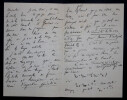 Gaston Albert Gohierre DE LONGCHAMPS - LETTRE AUTOGRAPHE SIGN&Eacute;E A LAISANT 1881. Gaston Albert Gohierre DE LONGCHAMPS