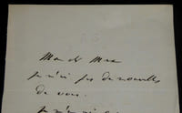 Adolphe BELOT - Lettre autographe signée - Romancier