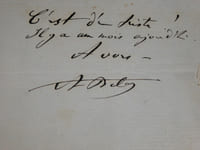 Adolphe BELOT - Lettre autographe signée - Romancier