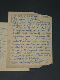 Abel LEFRANC - Carte lettre autographe signée au Directeur du Courrier de la Presse, 1919