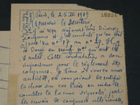 Abel LEFRANC - Carte lettre autographe signée au Directeur du Courrier de la Presse, 1919