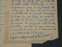 Abel LEFRANC - Carte lettre autographe signée au Directeur du Courrier de la Presse, 1919