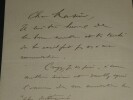 Paul DEROULEDE - LETTRE AUTOGRAPHE SIGN&Eacute;E en date du 10 Juin 1896. Paul DEROULEDE