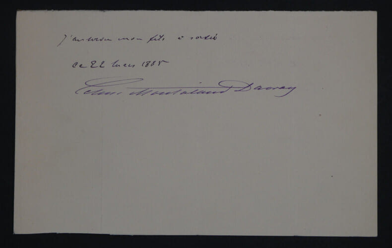 C&eacute;line MONTALAND, Actrice - NOTE AUTOGRAPHE SIGN&Eacute;E, 1888. C&eacute;line MONTALAND