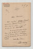 &Eacute;douard Charton - Lettre autographe sign&eacute;e &agrave; un ministre - 1871. &Eacute;douard Charton
