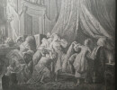 Gravure "Le couch&eacute; de la Mari&eacute;e" - J.M Moreau et Simonet d'apr&egrave;s P.A BAUDOUIN. J.M. Moreau (Moreau le Jeune) et J.B. Simonet d'apr&egrave;s P.A. Baudouin