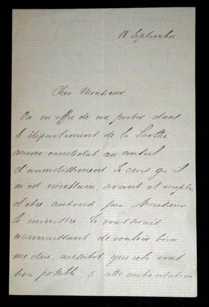 Godefroy CAVAIGNAC - LETTRE AUTOGRAPHE SIGN&Eacute;E. Godefroy Cavaignac