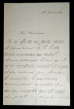 Godefroy CAVAIGNAC - LETTRE AUTOGRAPHE SIGN&Eacute;E. Godefroy Cavaignac