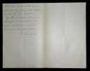 Godefroy CAVAIGNAC - LETTRE AUTOGRAPHE SIGN&Eacute;E. Godefroy Cavaignac