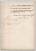 Pouvoir sign&eacute; par Emile Pessard - Collection de 25 auteurs & musiciens. Emile Pessard
