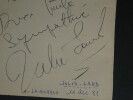 Julie Land, Castel - Autographes issus d'un carnet d'autographes, 1981. Julie Land, Castel