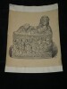 Dessin original sign&eacute; — Coffret cin&eacute;raire &eacute;trusque (Mus&eacute;e de Florence). Louis Henri Laffill&eacute;e
