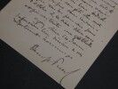 Denys PUECH, Sculpteur - Lettre autographe sign&eacute;e Rodez - 1933. Denys Puech