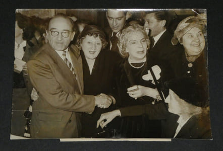 André DHOTEL - Photographie de presse 17,9 x 12,9 cm, Agence Intercontinentale, Le prix Fémina, le 28 Novembre 1955