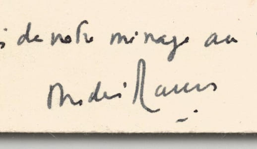 André Maurois - Carte lettre autographe signée de remerciements à J.F Blondel
