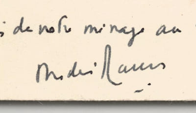 André Maurois - Carte lettre autographe signée de remerciements à J.F Blondel