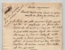 Ch&eacute;zy - Manuscrit autographe sign&eacute; - Critique d'Art l'Antiquit&eacute; et ses "Cro&ucirc;tes". Antoine Ch&eacute;zy
