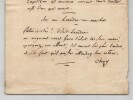 Ch&eacute;zy - Manuscrit autographe sign&eacute; - Critique d'Art l'Antiquit&eacute; et ses "Cro&ucirc;tes". Antoine Ch&eacute;zy