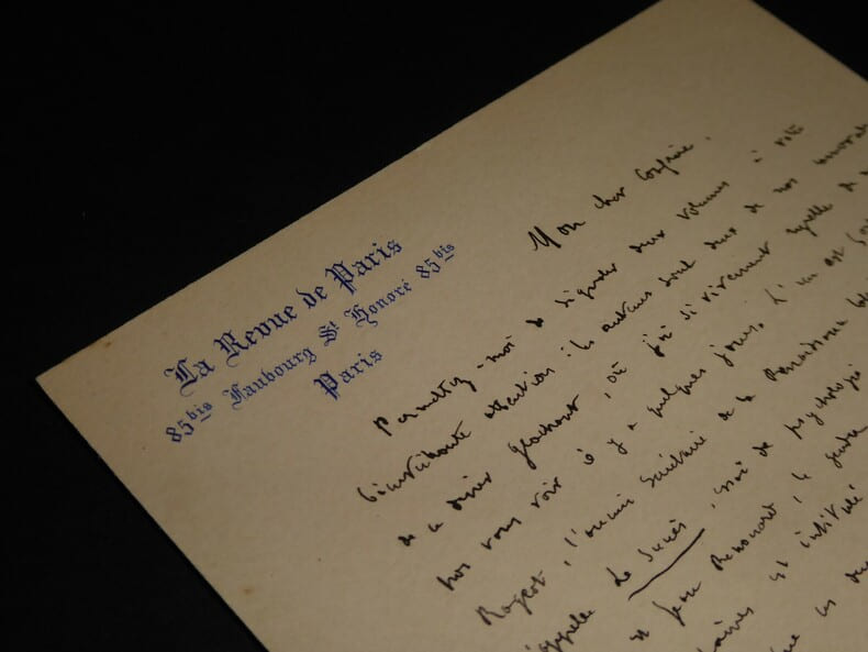 RIVOIRE Andr&eacute; - LETTRE AUTOGRAPHE SIGN&Eacute;E, sur Gaston RAGEOT, RENOUARD, SOREL. Andr&eacute; Rivoire