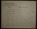 RIVOIRE Andr&eacute; - LETTRE AUTOGRAPHE SIGN&Eacute;E, sur Gaston RAGEOT, RENOUARD, SOREL. Andr&eacute; Rivoire