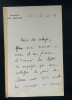 GUYOT Yves - LETTRE AUTOGRAPHE SIGN&Eacute;E, CHAMBRE DES D&Eacute;PUT&Eacute;S, PARIS 1893. Yves Guyot