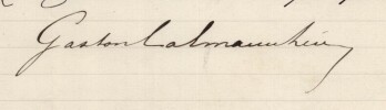 Gaston Calmann-L&eacute;vy – Dumas p&egrave;re, droits dramatiques – 1899 – Archives. Gaston Calmann-L&eacute;vy