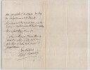 Alphonse Duvernoy - Lettre autographe sign&eacute;e. Alphonse Duvernoy