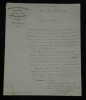 Anselme Barth&eacute;l&eacute;my Drouet de Santerre - Lettre autographe sign&eacute;e - 1829. Anselme Barth&eacute;l&eacute;my Drouet de Santerre