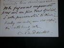 DAUDET L&eacute;on - LETTRE AUTOGRAPHE SIGN&Eacute;E, CHATEAU DE PRAY, AMBOISE 1904. L&eacute;on Daudet