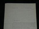 Paule R&eacute;gnier - Lettre dactylographi&eacute;e sign&eacute;e - 1948. Paule R&eacute;gnier