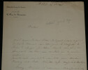 Pierre Paul Boyer - Lettre autographe sign&eacute;e &agrave; Monsieur Feuillet - 1845. Pierre-Paul Boyer