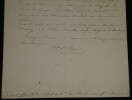 Pierre Paul Boyer - Lettre autographe sign&eacute;e &agrave; Monsieur Feuillet - 1845. Pierre-Paul Boyer