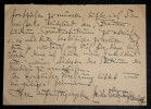 Erika Von Watzdorf-Bachoff - Carte postale autographe sign&eacute;e - 20 septembre 1927. Erika Von Watzdorf-Bachoff