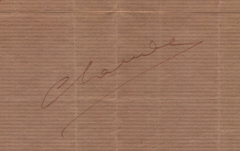 Claude Bauret - Belle lettre autographe sign&eacute;e &agrave; un ami - Mort de sa m&egrave;re - 1979. Claude Bauret