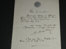 Henri MEILHAC - 2 LETTRES AUTOGRAPHES SIGN&Eacute;ES, monogrammes. Henri MEILHAC