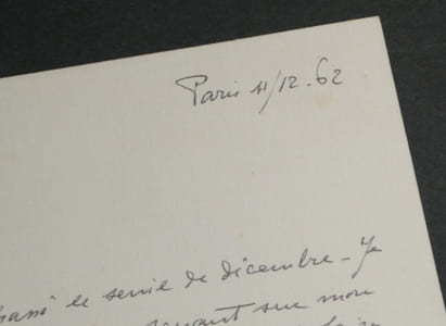 André-Paul ANTOINE - Carte lettre autographe signée - 1962