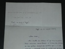 Marc ALYN - LETTRE AUTOGRAPHE SIGN&Eacute;E &Agrave; Pierre LHOSTE - "Infini au-del&agrave;" - 1972. Marc ALYN