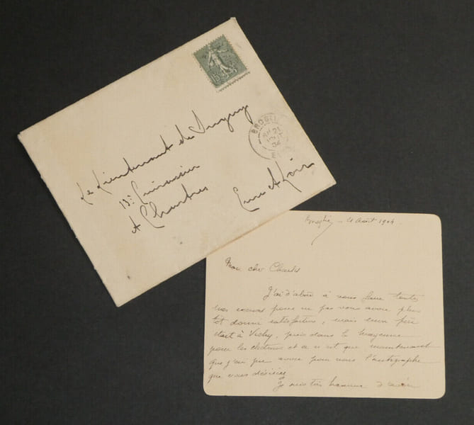 Maurice de BROGLIE - CARTE LETTRE AUTOGRAPHE SIGN&Eacute;E, 1904. Maurice de BROGLIE