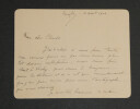 Maurice de BROGLIE - CARTE LETTRE AUTOGRAPHE SIGN&Eacute;E, 1904. Maurice de BROGLIE