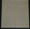 Adolphe-Fran&ccedil;ois-Lucien TARDIF - LETTRE AUTOGRAPHE SIGN&Eacute;E, 1876, Marseille. Adolphe-Fran&ccedil;ois-Lucien TARDIF