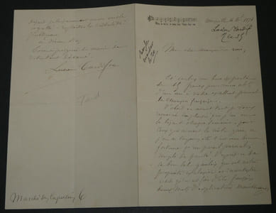 Adolphe-François-Lucien TARDIF - LETTRE AUTOGRAPHE SIGNÉE, 1876, Marseille