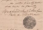 L'Agha Mohamed BENGANA Lettre autographe sign&eacute;e au Duc d'AUMALE - Biskra - 1877. Mohamed BENGANA, Agha et Ca&iuml;d de Biskra