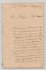 L'Agha Mohamed BENGANA Lettre autographe sign&eacute;e au Duc d'AUMALE - Biskra - 1877. Mohamed BENGANA, Agha et Ca&iuml;d de Biskra