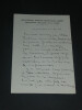 Henri VENDEL, biblioth&eacute;caire - LETTRE AUTOGRAPHE SIGN&Eacute;E et tapuscrits, 1942. Henri VENDEL
