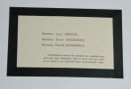 Louis ARNOUX - Carte de remerciements de condol&eacute;ances. Louis ARNOUX