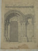 Porte lat&eacute;rale de l'&eacute;glise de Putot (Calvados) - Dessin original sign&eacute; &agrave; l'encre vers 1930. Louis Henri Laffill&eacute;e