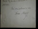 LETTRE AUTOGRAPHE SIGN&Eacute;E. Georges Claretie
